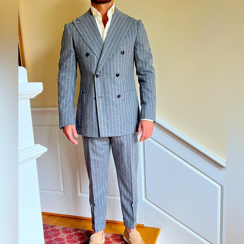 Worn once SuitSupply Jort Half Lined Double Breasted 38R